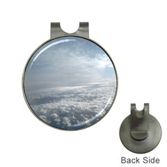 Sky Plane View Hat Clip With Golf Ball Marker