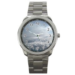 Sky Plane View Sport Metal Watch by yoursparklingshop