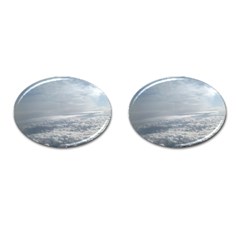 Sky Plane View Cufflinks (oval) by yoursparklingshop