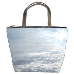 Sky Plane View Bucket Handbag