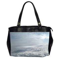 Sky Plane View Oversize Office Handbag (two Sides) by yoursparklingshop