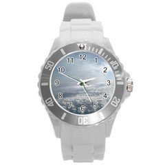 Sky Plane View Plastic Sport Watch (large)