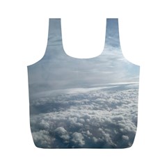 Sky Plane View Reusable Bag (m) by yoursparklingshop