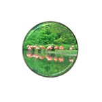 Flamingo Birds at lake Golf Ball Marker 10 Pack (for Hat Clip) Front