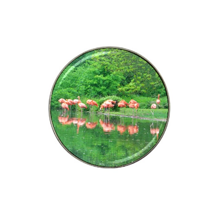 Flamingo Birds at lake Golf Ball Marker 10 Pack (for Hat Clip)