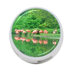 Flamingo Birds At Lake 4-port Usb Hub (two Sides)