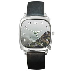 Untitled2 Square Leather Watch