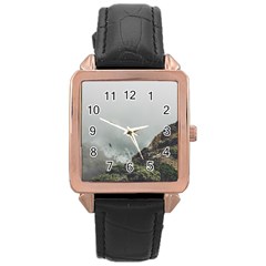 Untitled2 Rose Gold Leather Watch  by things9things