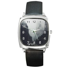 Unt3 Square Leather Watch