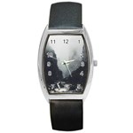 Unt3 Tonneau Leather Watch Front