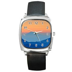 Unt4 Square Leather Watch