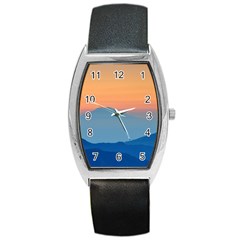 Unt4 Tonneau Leather Watch