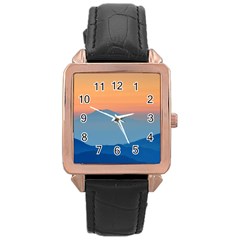 Unt4 Rose Gold Leather Watch  by things9things