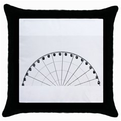 Untitled Black Throw Pillow Case