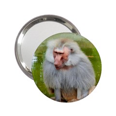 Grey Monkey Macaque Handbag Mirror (2 25 )