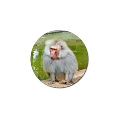 Grey Monkey Macaque Golf Ball Marker