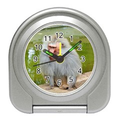 Grey Monkey Macaque Desk Alarm Clock