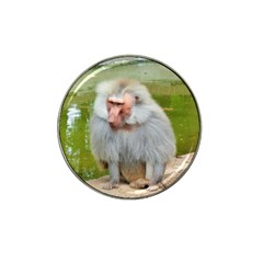 Grey Monkey Macaque Golf Ball Marker (for Hat Clip)