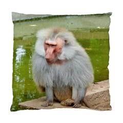 Grey Monkey Macaque Cushion Case (two Sided) 