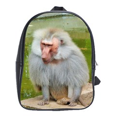 Grey Monkey Macaque School Bag (large)