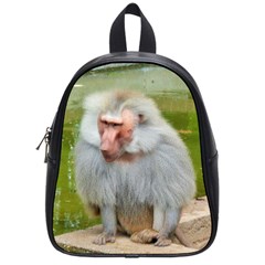 Grey Monkey Macaque School Bag (small)