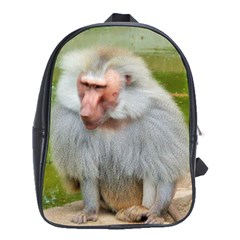 Grey Monkey Macaque School Bag (xl)