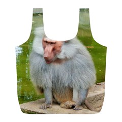 Grey Monkey Macaque Reusable Bag (l)