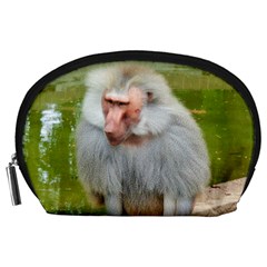 Grey Monkey Macaque Accessory Pouch (large) by yoursparklingshop