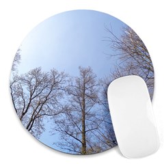 Large Trees In Sky 8  Mouse Pad (round) by yoursparklingshop