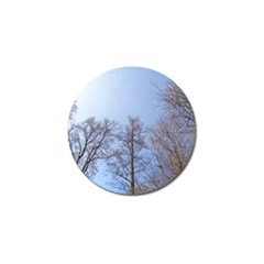 Large Trees In Sky Golf Ball Marker