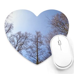 Large Trees In Sky Mouse Pad (heart)