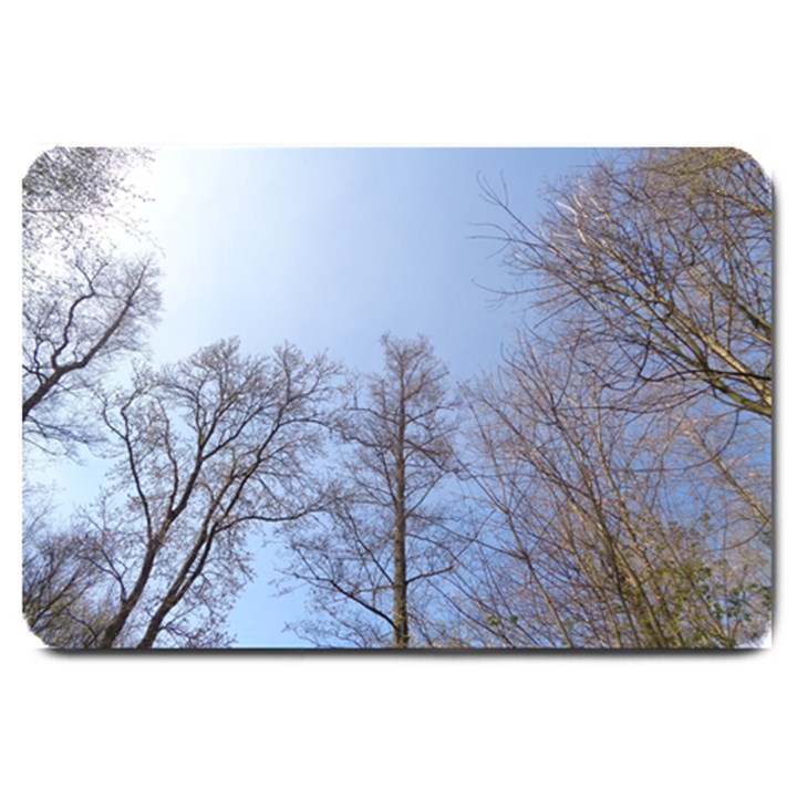 Large Trees in Sky Large Door Mat