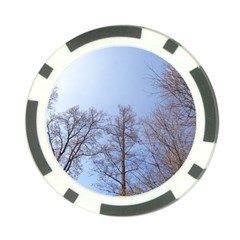 Large Trees In Sky Poker Chip