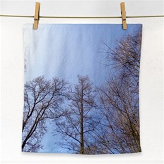 Large Trees In Sky Face Towel by yoursparklingshop