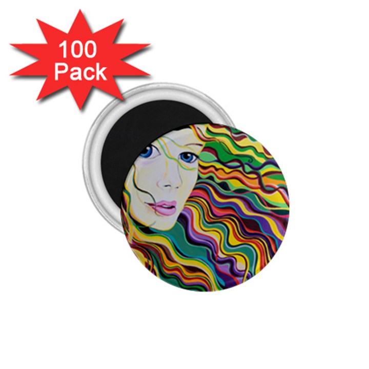 Inspirational Girl 1.75  Button Magnet (100 pack)