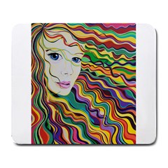 Inspirational Girl Large Mouse Pad (rectangle)