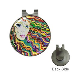 Inspirational Girl Hat Clip With Golf Ball Marker by sjart