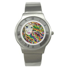 Inspirational Girl Stainless Steel Watch (slim) by sjart