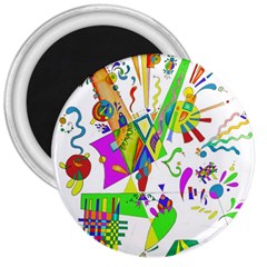 Splatter Life 3  Button Magnet by sjart