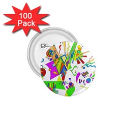 Splatter Life 1 75  Button (100 Pack) by sjart