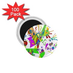 Splatter Life 1 75  Button Magnet (100 Pack) by sjart