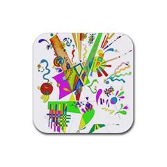 Splatter Life Drink Coaster (square) by sjart