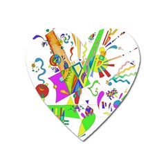 Splatter Life Magnet (heart) by sjart