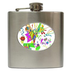 Splatter Life Hip Flask by sjart