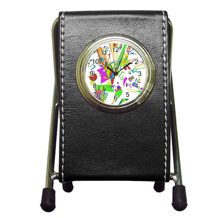 Splatter Life Stationery Holder Clock