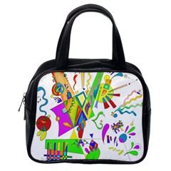 Splatter Life Classic Handbag (one Side) by sjart