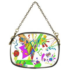 Splatter Life Chain Purse (two Sided)  by sjart