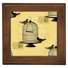 Victorian Birdcage Framed Ceramic Tile