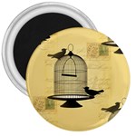 Victorian Birdcage 3  Button Magnet Front