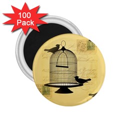 Victorian Birdcage 2 25  Button Magnet (100 Pack) by boho